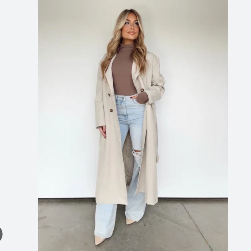 Fall Khaki Trench Coat Small/Medium